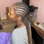 Large braided ponytail