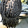 Small size Box Braids waist length