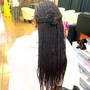 Knotless Braids, Med size , Midback