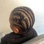 Men Cornrows with design