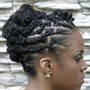 Individual Braids, natural hair