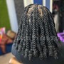 Invisible Locs (bob  Length smaller parts)