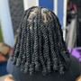 Invisible Locs (bob  Length smaller parts)