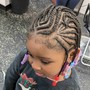 Kid's Braids with Natural Hair