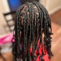 Medium parts Large knottless Braids