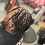 Mens box braids (half head)