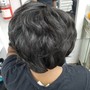 Silk Press/ short hair