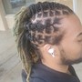 Loc Retwist Shaved Sides (above shoulder)