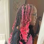 Large knotless braids