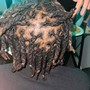 Med knotless Braids