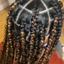 Large knotless braids