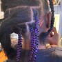 Large knotless braids