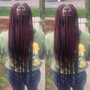 Large knotless braids