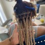 Small Straight Back Cornrows