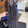 Small Straight Back Cornrows