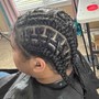 Men Basic Braids with Extensions