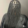 Box braids Over Locs