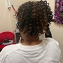 Flat twist updo