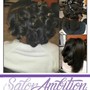 Flat twist updo