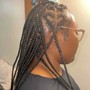 (Medium) mid-back Knottless braids (HAIR INCLUDED)