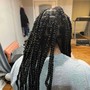 Boho Knotless Box Braids, Cornrows - Large