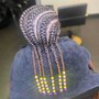 Xsmall box braids bra line length