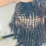 Loc maintenance & Rope twist (shaved sides)