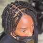 Lock Coloring (highlights, toning, color deposit) w/ Retwist & Styling