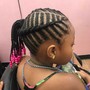 Kids Cornrows/ Ponytail