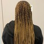 Braid down for sew-in or crochet.