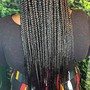 Small Traditional Box Braids-Waist Length