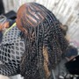 1 Layer Small Feed In Braids (Midback)