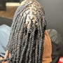 Loc Extensions with handmade locs