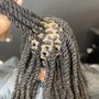 Loc Extensions with handmade locs