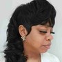 Relaxed Hair Silk Press (Ear/Neck Legth)