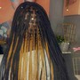 medium knottless Braids