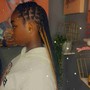 medium knottless Braids