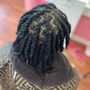 Loc retwist and simple style