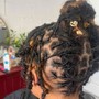 Micro Starter Locs with Braiding Weave