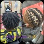 Retwist and shampoo- Half