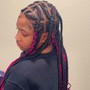 Heart Shaped Knotless Braids