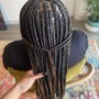 Small Straight Back Cornrows