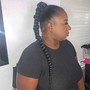 Double Frontal Updo Ponytail