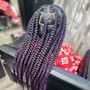 3 Layer Medium Feed In Braids (Waist Length)