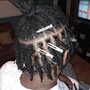 Starter loc w/2 strand twist