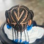 Fulani Braids (half up half down) TINY TOTS ONLY