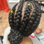 Kids Scalp Braids with braiding hair