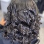 Shampoo and Blow dry natural hair