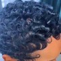 Twist out or braid out