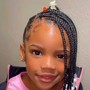 Kids Braided pony with bangs